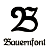 Bauernfont